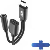Go-Des 2'Si 1 Arada Serisi Type-C - Aux Ve Şarj Dönüştürücü Kablo 15 Cm Hat Uzunluğu Usb-C - 3,5 Mm Kulaklık Ses Adaptörü Ve Şarj (Gd-Uc03