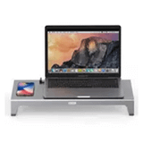 Go Des GD-9128 Type-C Hub Laptop Standı Kablosuz Şarj USB-C Docking Station MacBook Stand