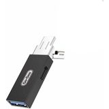 Go Des Gd-ct192 Usb-a Dan Type-c Ye Ve Type-c Den Usb-a Dönüştürücü Adaptör 4in1 Otg Siyah
