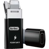 Go-Des Go Des GD-CT029 PD30W Gan Teknolojili Type-C To Lightning & Usb-A Otg Çok Yönlü Dönüştürücü Adaptör - Siyah
