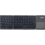 Go-Des Go Des GD-KB328 Sessiz Tuş Tasarım Touch Pad Özellikli Katlanabilir Bluetooth Kablosuz Klavye Siyah