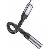 Go-Des iPhone Aux Çevirici Kablo Go Des GD-UC067 Lightning To 3.5mm Aux Çevirici Ses Adaptörü Siyah