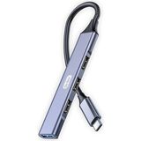 Go-Des Type-C USB Çoğaltıcı Hub Go Des GD-UC702S Usb3.0/usb2.0/usb1.1 5gbps Veri Aktarımı 4in1 Hub - Gri
