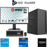 Go Gamer E146D Intel Core I5 12400 / 8gb Ddr4 / 256GB SSD / Intel UHD Graphics / Msı 24" 100Hz. / Oem Ev Ofis Paket