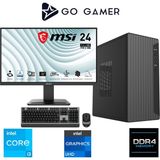 Go Gamer E18D Intel Core I3 14100 / 16GB Ddr4 / 256GB SSD / Intel UHD Graphics / Msı 24" / Oem Ev Ofis Paket