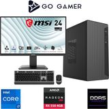 Go Gamer E510DF Intel Core I7 12700F / 16GB Ddr5 / 1tb SSD / RX550 4gb / Msı 24" 100Hz. / Oem Ev Ofis Paket