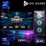 Go Gamer E746D Intel Core Ultra 9 285K / 32GB Ddr5 / 1tb SSD / Intel Hd Arc Xe2 Integrated Graphics / 240MM Sıvı Soğutma / Msı 27" 200Hz. 0.5ms / Oem Ev Ofis Paket