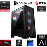 Go Gamer GA1334 AMD Ryzen 7 9800X3D / 256GB DDR5 5600Mhz / 2TB NVMe m.2 SSD / RX 9070XT 16GB / 240mm Sıvı Soğutma / AMD Gaming Paket