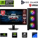 Go Gamer GA1480D AMD Ryzen 9 7900X / 64GB DDR5 6000Mhz / 2TB NVMe m.2 SSD / RTX3050 8GB / 240mm Sıvı Soğutma / MSI 27" 180Hz. / AMD Gaming Paket