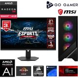 Go Gamer GA149DX AMD Ryzen 5 5600X / 32GB 3200MHz / 2TB NVMe m.2 SSD / RX9060XT 16GB / MSI 27" 180Hz. / AMD Gaming Paket