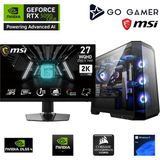 Go Gamer GA2372DP AMD Ryzen 9 9950X / 64GB DDR5 6000Mhz / 1TB NVMe m.2 SSD / RTX 5090 32GB / 360mm Sıvı Soğutma / B850 Gaming / MSI 27" 2K 180Hz. / AMD Gaming Paket
