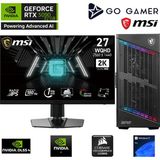 Go Gamer GA2382DK AMD Ryzen 9 9900X3D / 128GB DDR5 6000Mhz / 2TB NVMe m.2 SSD / RTX 5090 32GB / 360mm Sıvı Soğutma / B850 Gaming / MSI 27" 2K 180Hz. / AMD Gaming Paket