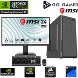 Go Gamer S141D Intel Core I3 14100F 16GB 512GB SSD RTX3050 Msı 24" / Windows 11 Pro Masaüstü Bilgisayar