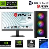 Go Gamer S149D Intel Core I3 14100F 16GB 512GB SSD RTX3050 Msı 24" / Windows 11 Pro Masaüstü Bilgisayar