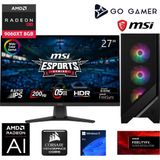 Go Gamer S481D Intel Core i5 14400F / 64GB DDR5 5600Mhz / 2TB NVMe SSD Gen4 / RX9060 XT 8GB / MSI 27" 200Hz. / Windows 11 Pro Masaüstü Bilgisayar