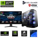 Go Gamer S928DP Intel Core I7 14700F / 64GB 5200MHZ Ddr5 / 2tb Nvme SSD 6000-5000MB-SN Gen4 / RTX5060 8gb / 240MM Sıvı Soğutma / Msı 27" 200Hz / Windows 11 Pro Masaüstü Bilgisayar