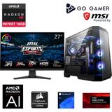 Go Gamer S994DP Intel Core i7 14700F / 32GB 5600Mhz DDR5 / 1TB SSD / RX 9070 XT 16GB / 360mm Sıvı Soğutma / MSI 27" 200Hz / Windows 11 Pro Masaüstü Bilgisayar