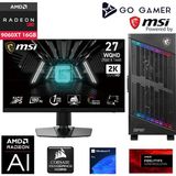 Go Gamer U146D Intel Core Ultra 9 285K / 32GB DDR5 5600Mhz / 2TB NVMe SSD / RX9060 XT 16GB / 360mm Sıvı Soğutma / MSI 27" 2K 200Hz. 0.5MS / Windows 11 Pro Masaüstü Bilgisayar