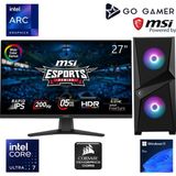 Go Gamer U26D Intel Core Ultra 7 265 / 32GB DDR5 5600Mhz / 2TB NVMe SSD Gen4 / 240mm Sıvı Soğutma / MSI 27" 200Hz / Windows 11 Pro İş Bilgisayarı