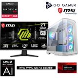 Go Gamer W149DP Intel Core Ultra 7 265KF / 32GB Ddr5 5600MHZ / 2tb Nvme M.2 SSD / RX9070XT 16GB / 360MM Sıvı Soğutma / Wifi 7 & Bt 5.4 / Msı 27" 2k 180Hz. / Aı Ready Beyaz Kasa Gaming Paket