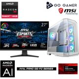 Go Gamer W14DP Intel Core I5 14400F / 32GB Ddr5 5600MHZ / 1tb Nvme M.2 SSD / RX9060XT 16GB /240MM Sıvı Soğutma / Wifi 6e & Bt 5.3 / Msı 27" 200Hz. / Beyaz Kasa Gaming Paket