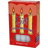 Go İthalat 10 Parça Market Mum (5582) - Beyaz - 10 Adet