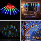 Go İthalat 10'lu 45 CM Uzunluğunda Plastik Meteor 2m Kablo LED USB RGB Ağaç Işığı – Renk Değiştiren Asmalı Dekoratif Bahçe ve Dış Mekan Aydınlatması (5314)