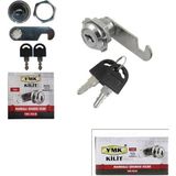 Go İthalat 12 Adet Oval - Mandallı Dolap - Çekmece Kilit 20MM (5224)