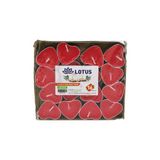 Go İthalat 16PCS Kalpli - Kırmızı Tea Light Mum (5477)