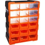 Go İthalat 18Lİ 9 Kapalı+9 Açık Monoblock Avadanlık Çekmece SETİ38.1X15.7X47.5CM Herhangi Bir Renk Gönderilir (5440)