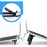 Go İthalat 2 Kademeli Katlanabilir ve Yapışkanlı Laptop Standı Siyah (5582)