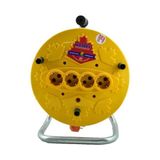 Go İthalat 20MT Makaralı Uzatma Kablo 3x1.5mm (5297) - Sarı