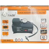 Go İthalat 220 Volt-12 Volt 250 Psi Kompresör Lastik Hava Şişirme Oto Pompası Fişli ve Çakmaklı YAGE-843 (5224)