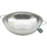 Go İthalat 28CM Metal Kulplu Çelik Sepet Süzgeç Ince Tel Ayaklı (3791)