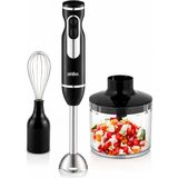 Go İthalat 2hız Ayar - Paslanmaz Çelik Bıçak El Multi Blender Seti 700ML Hazneli SHB-7529 (5615) - Gümüş - Siyah