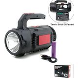Go İthalat 2in1 19PCS = Tamir - Hırdavat Seti El Fener - Projektör LED + Cob USB - Type-C - Pil Şarjlı HS-310 (5468)