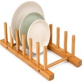 Go İthalat 2pcs Bambu - Ahşap Tezgah Üstü Tabaklık - Bulaşıklık (784)
