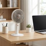 Go İthalat 3 Kademeli Masaüstü Fan – Telefon Tutuculu Standlı Taşınabilir Mini Fan ZB161 (5477) - Beyaz