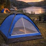 Go İthalat 3 Kişilik Manuel Kamp Çadırı – Düz Kapılı Outdoor Aile, Doğa, Piknik ve Kamp Çadırı 200 - Renkli