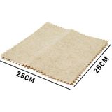 Go İthalat 3 Pcs 25X25CM Yeşil Lif Kabak Bitiki Üretimi Saf Doğal Temizlik Bezi (5468) - 25 x 25 cm