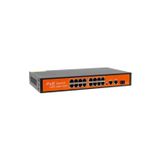 Go İthalat 300W 10/100/1000 MBPS 16+3+SFP 16 PORT POE ETHERNET GIGABIT SWITCH (5258)