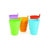 Go İthalat 3lü Pipetli Bardak (5517) - Renkli