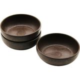 Go İthalat 3PCS NATUREL PLASTİK ÇEREZLİK ÇAP: 10CM - DERİNLİK: 3CM (3791)