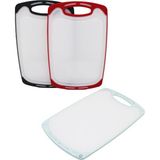 Go İthalat 40X24CM Büyük Plastik Kesim Panosu Kaymaz Silikon Kenarlık - 10MM Kalınlık (784)
