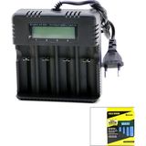Go İthalat 4lü Pil Şarj Aleti 3000MA 4.2V Fişli=ac 100-240V Etc - 26650 - 18650 - 16340