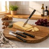 Go İthalat 5 Parça Uzun Kahvaltı Bıçak - Siyah Mermer Desen Saplı 16.5 cm (5468)