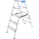 Go İthalat 5+5 Çift Basamaklı Alüminyum Metal Merdiven Yükseklik = 115CM Baş Genişlik = 8cm (784)