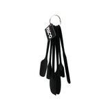 Go İthalat 6Pcs Silikon - Siyah Mutfak Seti 2 Kaşik - 3 Spatula - Yumurta Firça Metal Asma Halkali