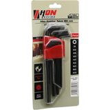 Go İthalat 9pcs Siyah Uzun - Düz 180MM Alyan Allen Anahtar Takımı BRKT-800703 (3791)