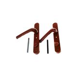 Go İthalat Banyo-Wc - Kilitli Kahve Rengi Pvc Kapi Kolu (4745)